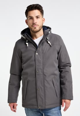 ICEBOUND Wattierte Winterjacke Herren Steingrau
