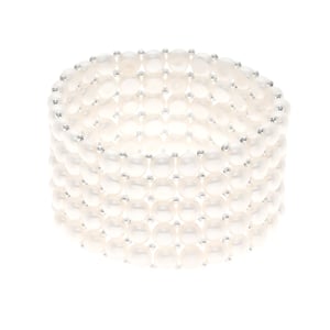 Armband 5 Reihen aus echten Süßwasserperlen - 4 mm