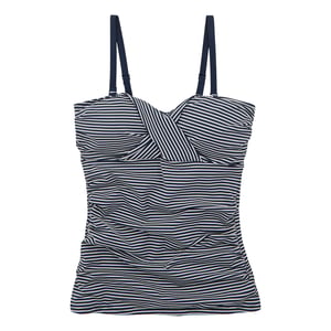 Regatta - "Aceana III" Tankini-Oberteil für Damen (Marineblau/Weiß)