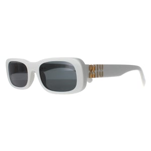 Miu Miu Rectangle Damen Weiß Elfenbein Dunkelgrau MU08ZS