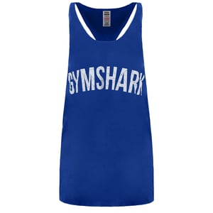 Gymshark Bold Stringer Herren Blue Tanktop Top