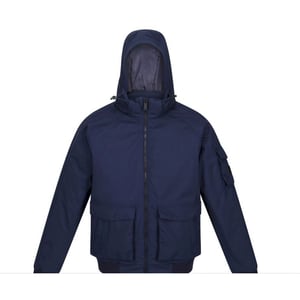 Regatta Mens Faizan Hooded Waterproof Jacket (Marine)
