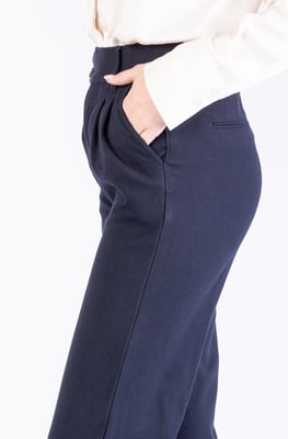 Amelia Damenhose Navy Wide Leg