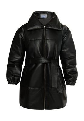 Dreimaster Lederjacke Damen schwarz