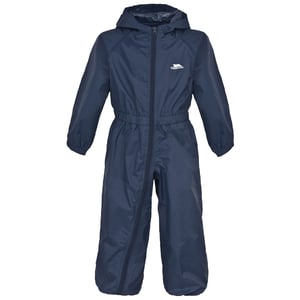 Trespass Kids Unisex Dripdrop gepolsterter wasserdichter Regenanzug (Marineblau)