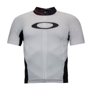 Oakley Jawbreaker Road Jersey Cycling Reißverschluss T -Shirt White - Herren