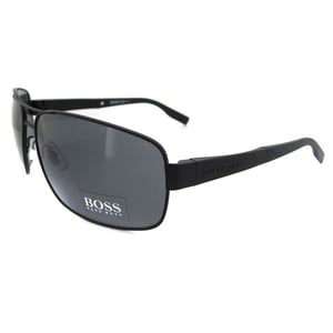 Lunettes De Soleil Boss 0521 003 AH Mat Noir Gris Polarisé