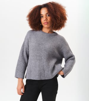 Übergroßer Pullover aus Grobstrick