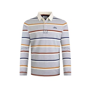 Weird Fish - "Laxton" Rugby-Shirt für Herren Langärmlig (Grau meliert)