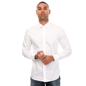Chemise Bellow manches longues Stretch Smart Ted Baker Pour Homme en Blanc