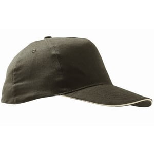 SOLS Unisex Sunny 5 Panel Baseballkappe (Armee/Beige)