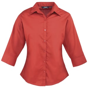 Premier - Bluse für Damen 3/4 Ärmel (Rot)