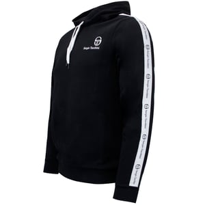 Sergio Tacchini Herren Devok Taped Hoodie Black Jumper 038356 166
