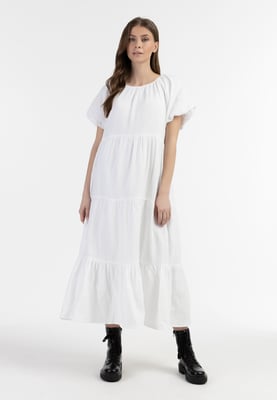 Dreimaster Maxikleid Damen weiss