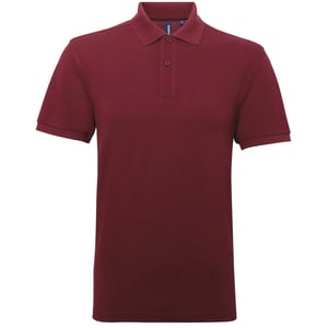 Asquith & Fox Herren Kurzarm Performance Blend Polo Shirt (Burgund)