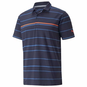 PUMA MATTR Kurzarm Collared Border Line Herren Golf Polo -Hemd 532976 03