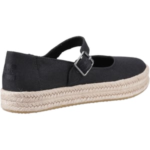 TOMS Carolina Mary Jane Polyester Damen Espadrilles in Schwarz