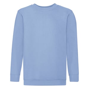 Fruit of the Loom - "Premium" Sweatshirt für Kinder angesetzte Ärmel (Himmelblau)