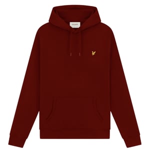 Roter Gala-Pullover-Hoodie mit Lyle & Scott-Logo