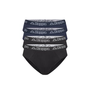 Kappa 4er Set Slip in Schwarz/Blau