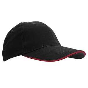 SOLS Unisex Buffalo Baseballkappe (Schwarz/Rot)