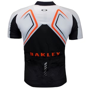 Oakley Jawbreaker Road Jersey Cycling Reißverschluss T -Shirt White - Herren