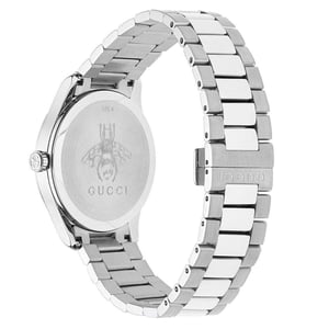 Gucci YA1264095 G-Timeless Silbernes Zifferblatt Unisex-Uhr