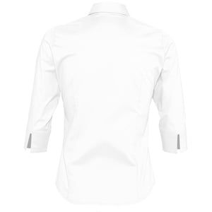 SOLS Damen Effect Bluse / Arbeitsbluse, 3/4-Ärmel (Weiß)