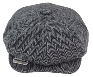 Herren Peaky Blinders Tweedhut mit Rasierklinge