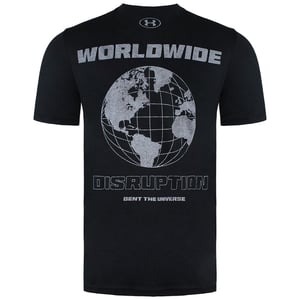 Under Armour X Project Rock Fire Black Crew Neck Herren T-Shirt 1361732 001