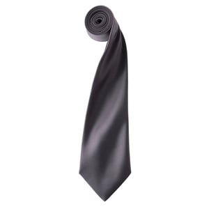 Premier - "Colours" Krawatte für Herren/Damen Unisex (Dunkelgrau)