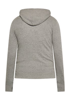 Mo Kapuzenjacke Herren grau melange