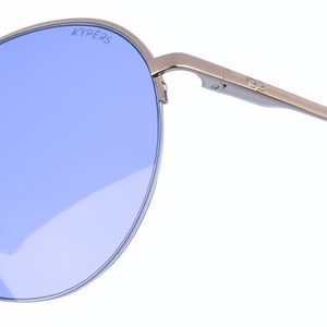 Maxy Damen-Sonnenbrille aus Metall in ovaler Form
