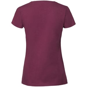 Fruit Of The Loom Damen/Damen Ringspun Premium T-Shirt (Oxblood)