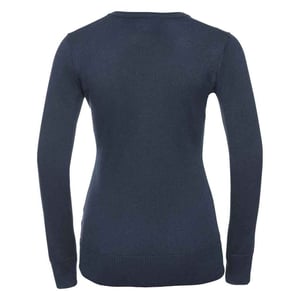 Russell Collection - Sweatshirt V-Ausschnitt für Damen (Dunkelblau)