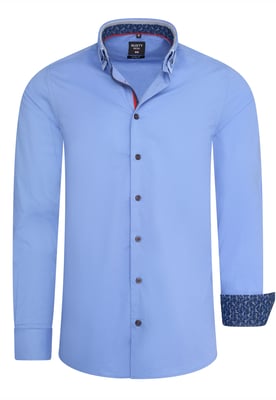 Rusty Neal Overhemd Regular Fit  Blau