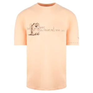 Puma x Michael Lau Long Tee Kurzarm Crew Neck Peach Herren T-Shirt 530362 26