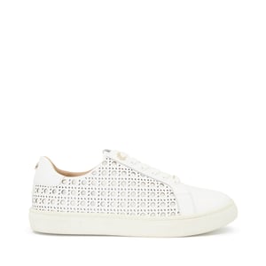 Dune Ease Leder Damen Weiße Turnschuhe