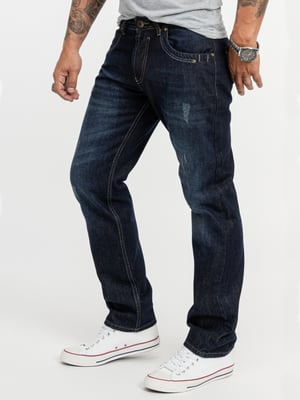 Rock Creek Jeans Straight Leg Blau