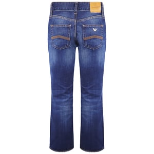 Emporio Armani J34 reguläre Fit Wide Leg Womens Jeans