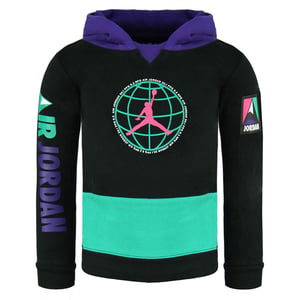 Nike Air Jordan Long Sleeve Pullover Stret Taille Black Kids Tracksuit DD2576 010