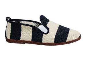 Flosssy Amara Mens Navy/Creme Plimsolls