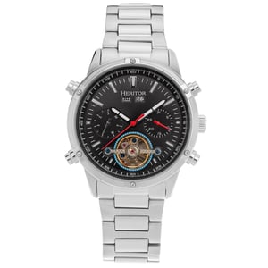 Heritor Automatik Wilhelm Semi-Skelett Armbanduhr mit Tag/Datum