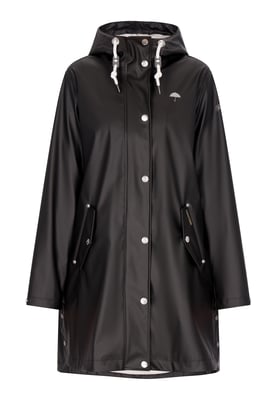 Schmuddelwedda Regenmantel Damen schwarz