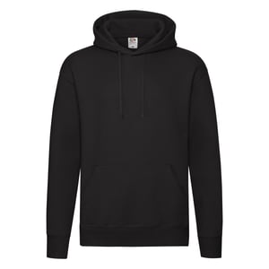 Fruit of the Loom Herren Premium Hoodie (Schwarz)