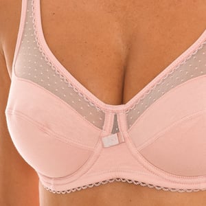 Großzügiger Bügel-BH 00ASF für Damen mit Mikro-Tüll-Detail bietet Halt und Eleganz in einem femininen Design
