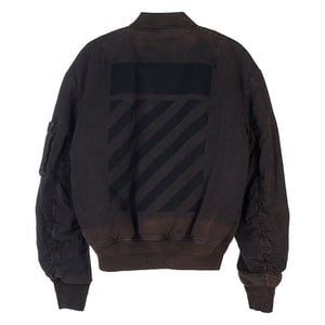 Off-White Diag Tab Vintage schwarze Bomberjacke