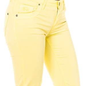 Elastische Stretch-Hose mit schmal geschnittenem Saum LWT006 woman