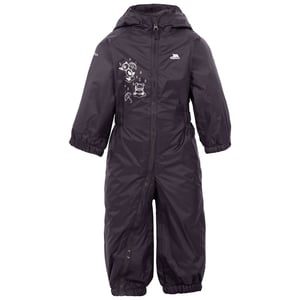 Trespass Baby Unisex Dripdrop gepolsterter wasserdichter Regenanzug (dunkelgrau)