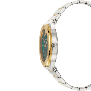 Versace VEVI00420 Herrenuhr Greca Zweifarbig Grünes Zifferblatt